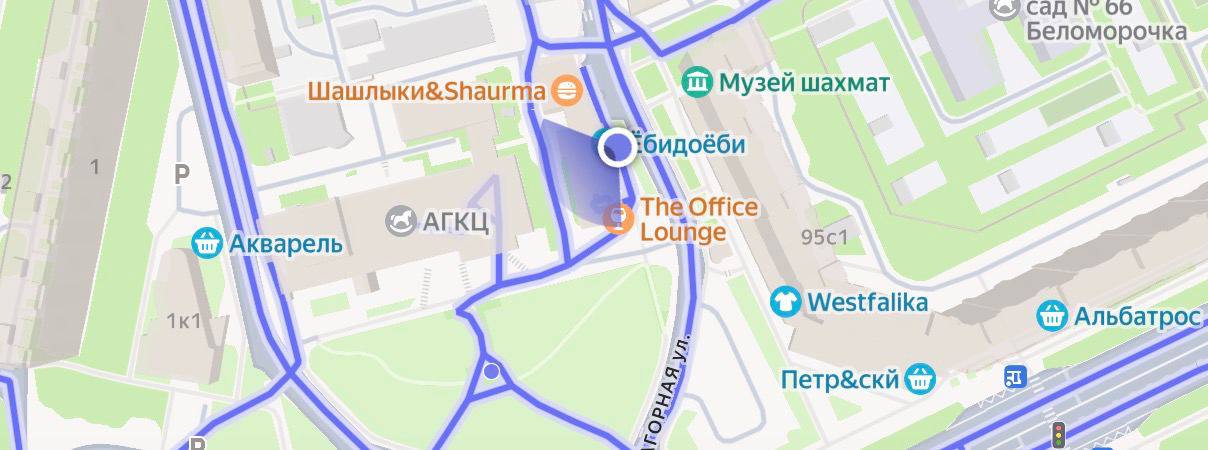 Точка магазина на карте в Архангельске